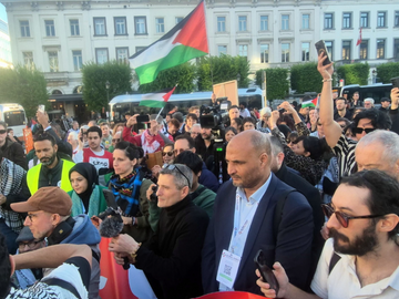 Honderden deelnemers aan pro-Palestijnse mars voor Global Sumud Flotilla