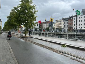 Fietspad aan Henegouwenkaai en Fatima Mernissibrug opnieuw open
