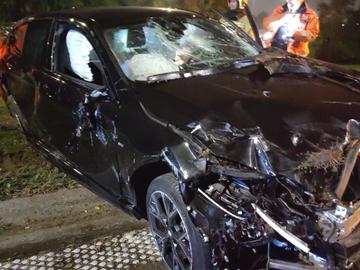 Bestuurder zonder rijbewijs crasht na achtervolging met politie aan afrit Jette