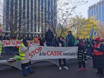 Honderden betogers op straat voor de Brusselse non-profitsector: ‘Boris, wij zeggen nee’