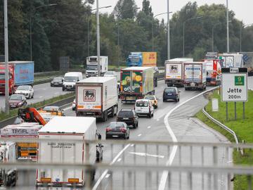 Erg drukke avondspits op Ring door ongeval in Jette