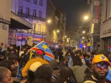 Matongé feest: Congo plaatst zich voor het eerst in vijftig jaar voor het WK Voetbal