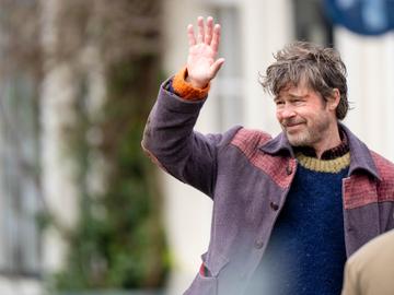 Gezien: Brad Pitt duikt op in de Marollen