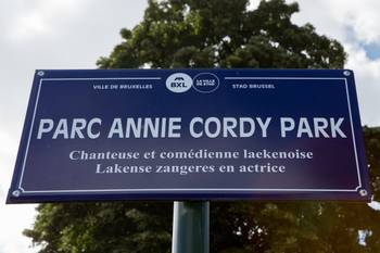 Het Annie Cordypark, op de hoek van de Leopold I-straat en het Onze-Lieve-Vrouwvoorplein in Laken