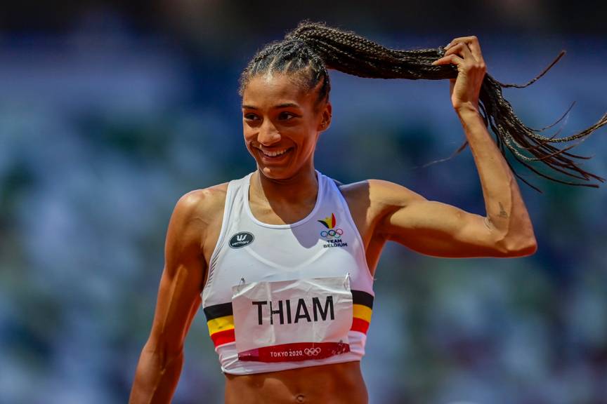 Nafi Thiam is de eerste Belgische die erin slaagt haar olympische titel te verlengen.