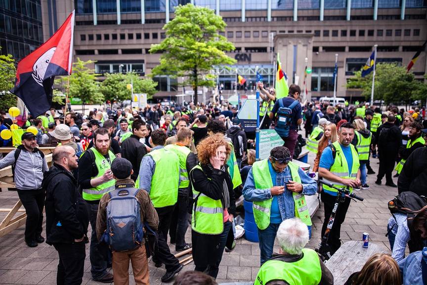 Manifestatie Gele Hesjes op verkiezingsdag 26 mei 2019