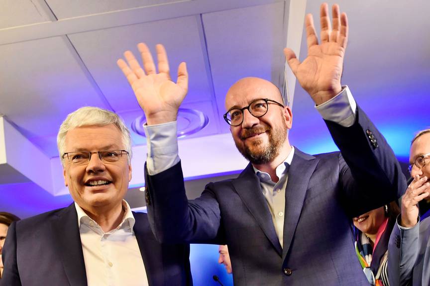 Federale, Vlaams en Europese verkiezingen van 26 mei 2019: Didier Reynders en Charles Michel (MR)