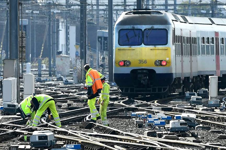 Onderhoudswerken op de treinverbinding tussen Brussel-Noord en Brussel-Zuid