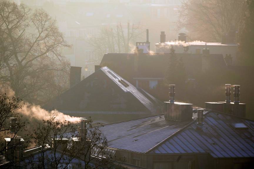 Winter in Brussel: verwarmingstoestellen in huizen en appartementen in werking