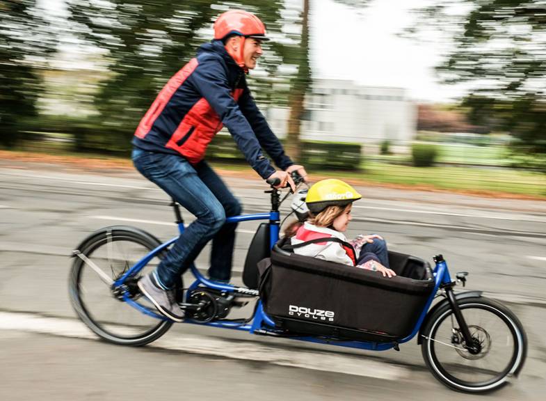 Bakfiets fietser transportfiets kinderen mobiliteit