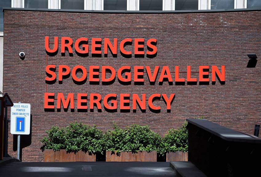 De dienst spoedgevallen van kliniek Sint-Jan in Brussel-Stad