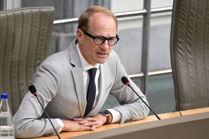 Ben Weyts (N-VA), minister van Onderwijs, Sport, Dierenwelzijn en Vlaamse rand, in het Vlaams Parlement
