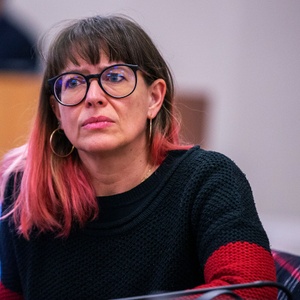 19 januari 2023: Els Rochette (one.brussels-Vooruit) in de Ubercommissie in het Brussels parlement
