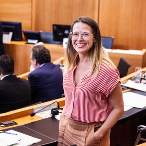 Els Rochette (One.Brussels) bij de eedaflegging van de nieuwe Brusselse parlementsleden op 11 juni 2019