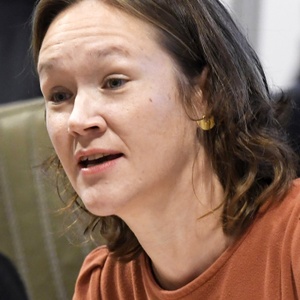 Hannelore Goeman (SP.A) in het Vlaams Parlement
