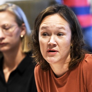 Hannelore Goeman (SP.A) in het Vlaams Parlement