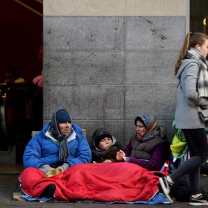 Bedelaars in Brussel