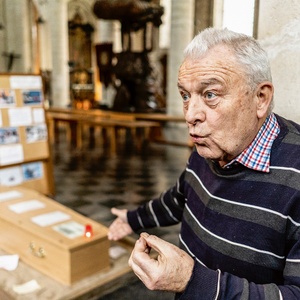 Daniël Alliët in de Begijnhofkerk, nu House of Compassion