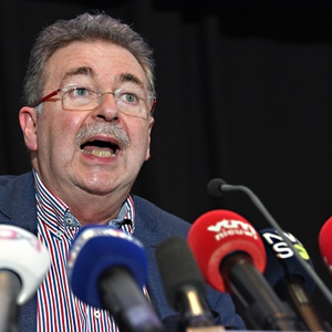 Brussels Minister-President Rudi Vervoort tijdens de persconferentie na de Nationale Veiligheidsraad van 6 augustus 2020