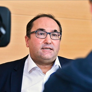 Ahmed Laaouej (PS), voorzitter van de Brusselse PS-federatie en burgemeester van Koekelberg