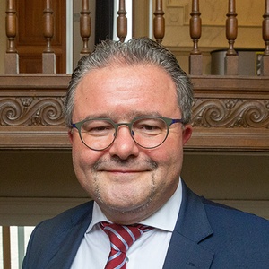 Christian Lamouline (CDH), burgemeester van Sint-Agatha-Berchem