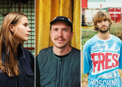 Alyah Rivière (Alia), Fabien Leclercq (Le Motel) en Otis Dehaes (Slagwerk.)