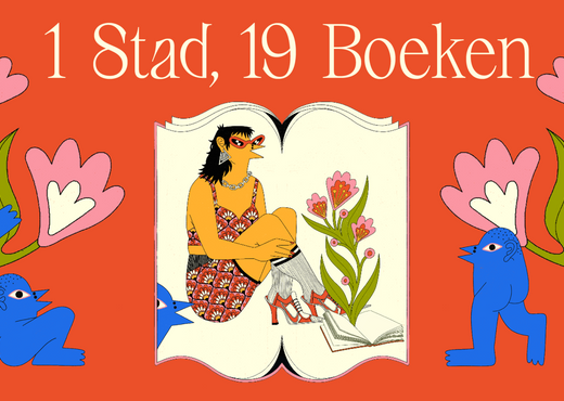 De cover van het zomermagazine '1 Stad, 19 Boeken'