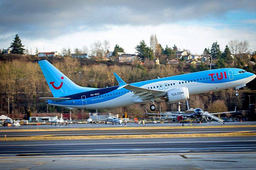 tui boeing 737 max vliegtuig