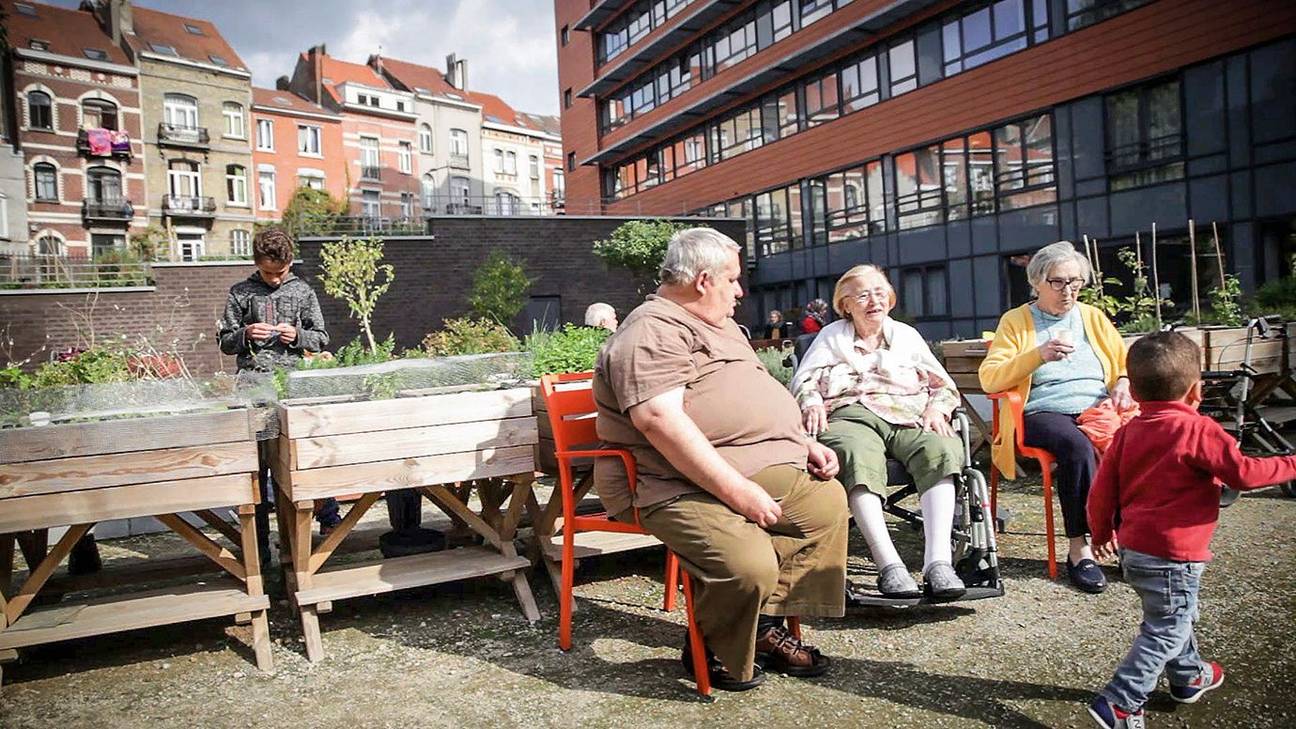 Intergenerationele tuin in Sint-Joost-ten-Node