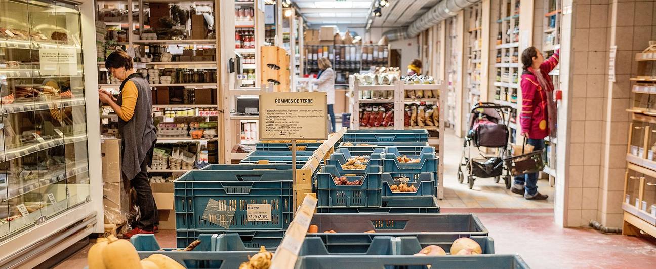 Bees Coop, coöperatieve supermarkt in Schaarbeek