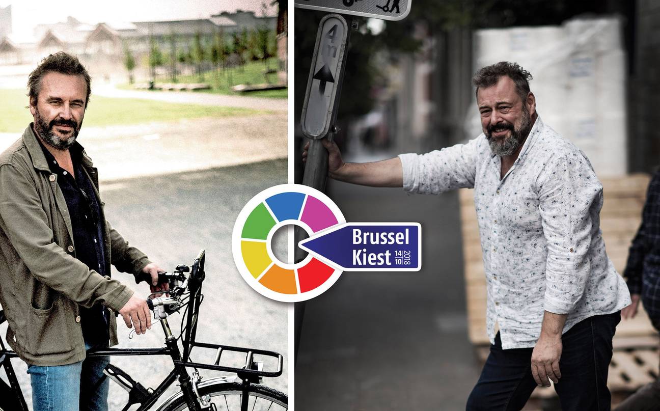 Stemweigeraars Gerben Van den Abbeele (links) en Dis Huyghe (rechts)