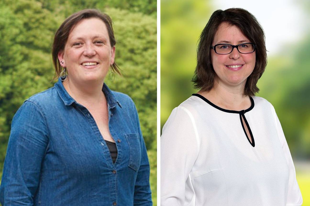 Montage Elke Roex (SPA) en Susanna Mueller Huebsch (Groen): nieuwe schepenen in Anderlecht