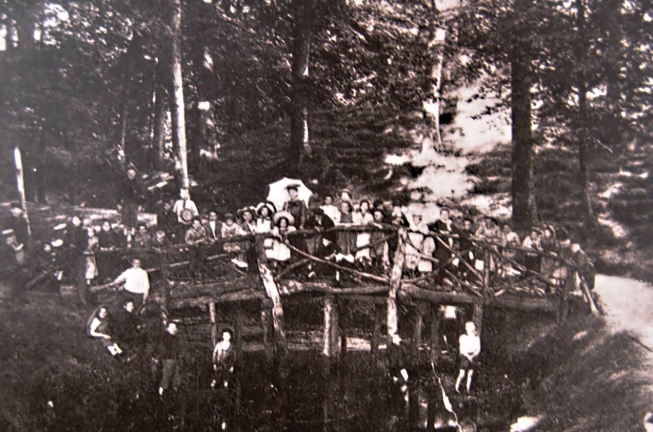 Schooluitstap naar de Kattenberg of Petite Suisse met ‘Pont rustique dans le parc