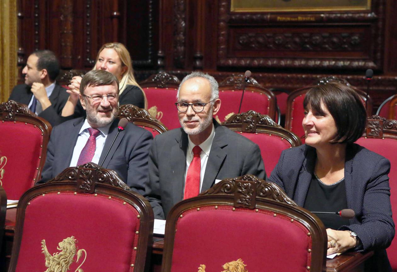 Mohamed Daif, tijdens zijn eedaflegging als senator in 2013