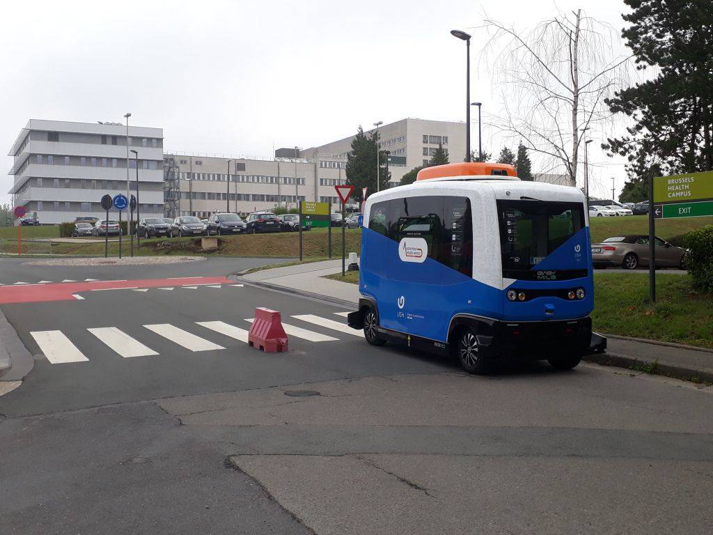 VUB zelfrijdend busje Jette UZ Brussel