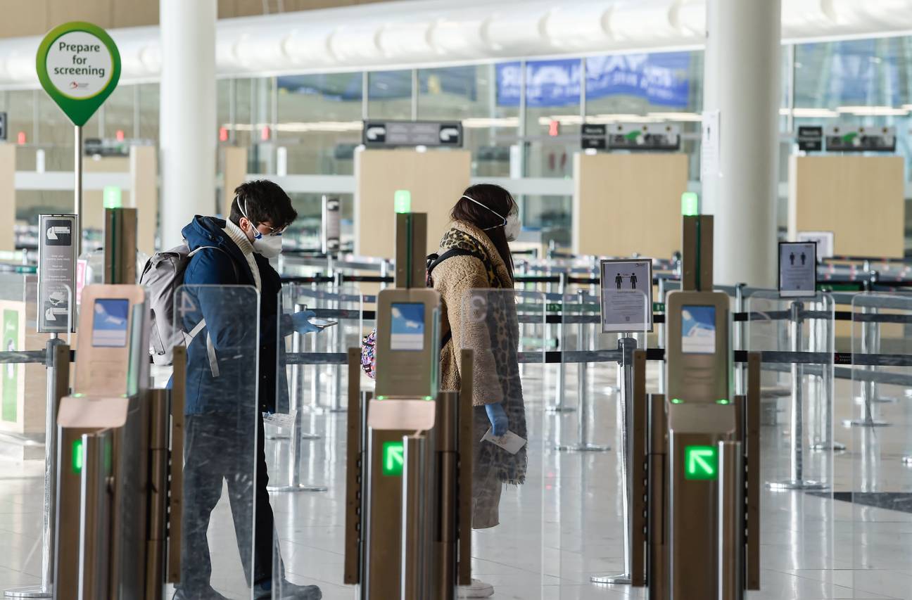 Verlaten luchthaven tijdens Corona Zaventem 25/03/2020 pict. by Bert Van den Broucke © Photo News