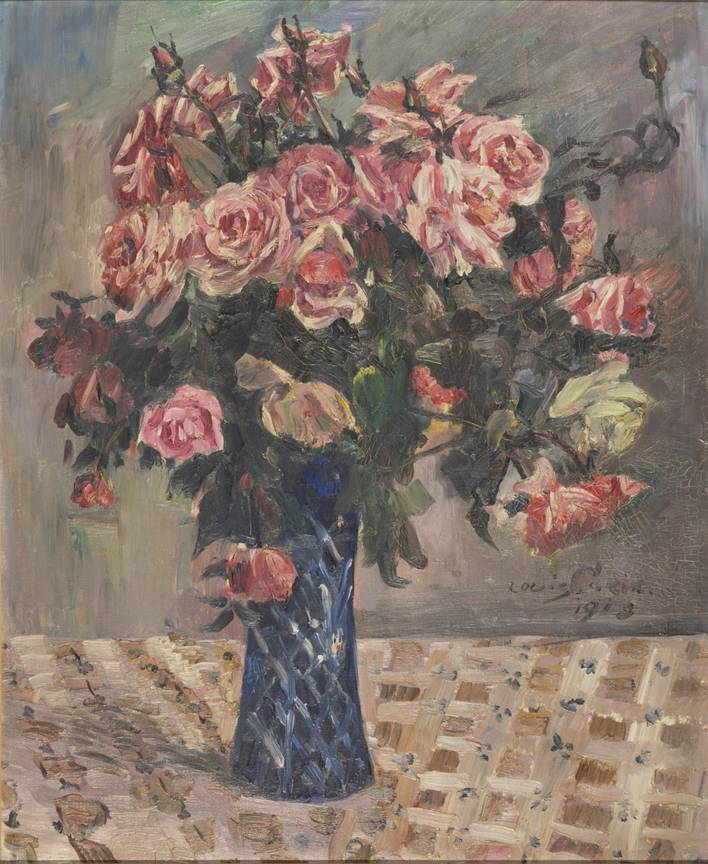 Lovis Corinth schilderde 'Bloemenstilleben' in 1913. De nazi's namen het in Brussel in beslag.