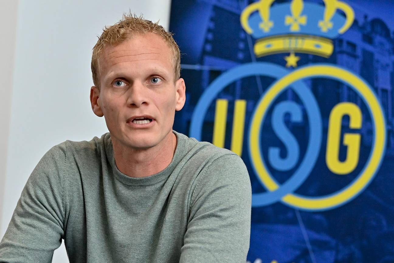 Karel Geraerts, hier nog als T2 van Union Saint-Gilloise in december 2021, wordt hoofdtrainer van de club in het seizoen 2022-2023