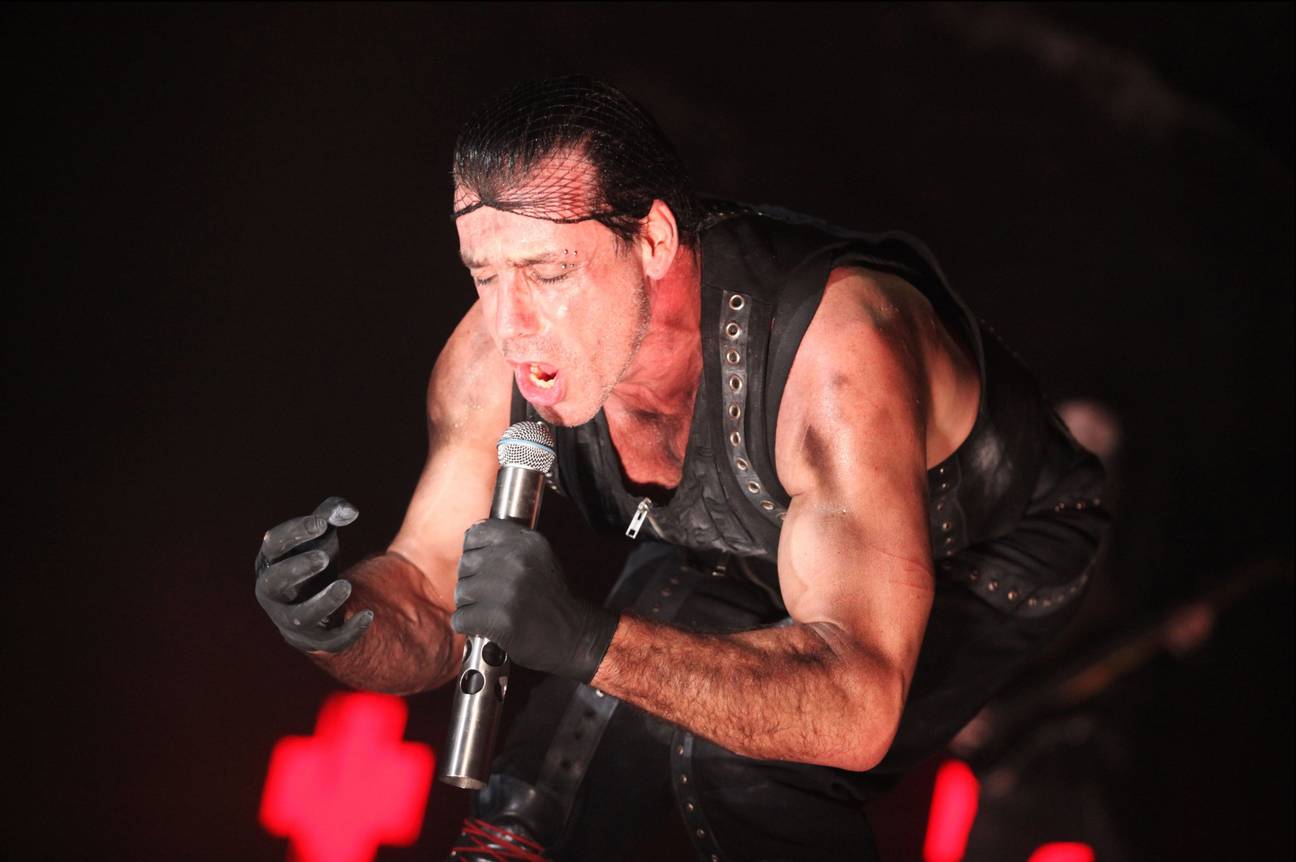 Rammstein tijdens een concert in 2009 in Antwerpen