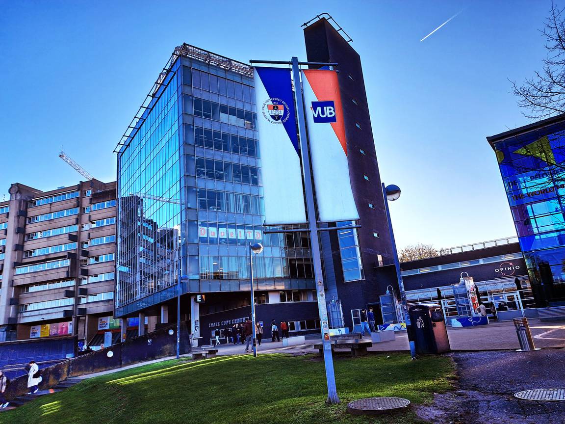 De campus van de VUB aan de Triomflaan in Etterbeek