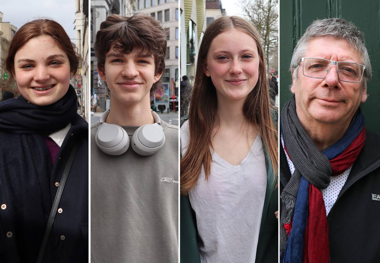 Schoolvakanties in Franstalig secundair onderwijs Beatrice, Clément, Jeanne en leerkracht Thierry.