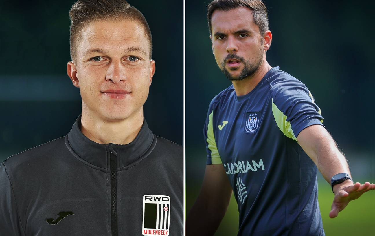 Dries Bloemen (links) vervangt Thibaut Meyer (rechts) als physical coach van RSC Anderlecht