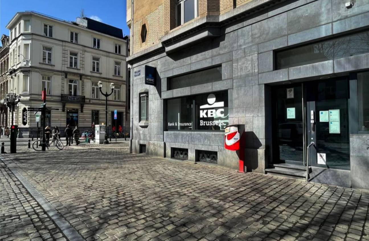 Het bankantoor van KBC Brussels de Oude Graanmarkt