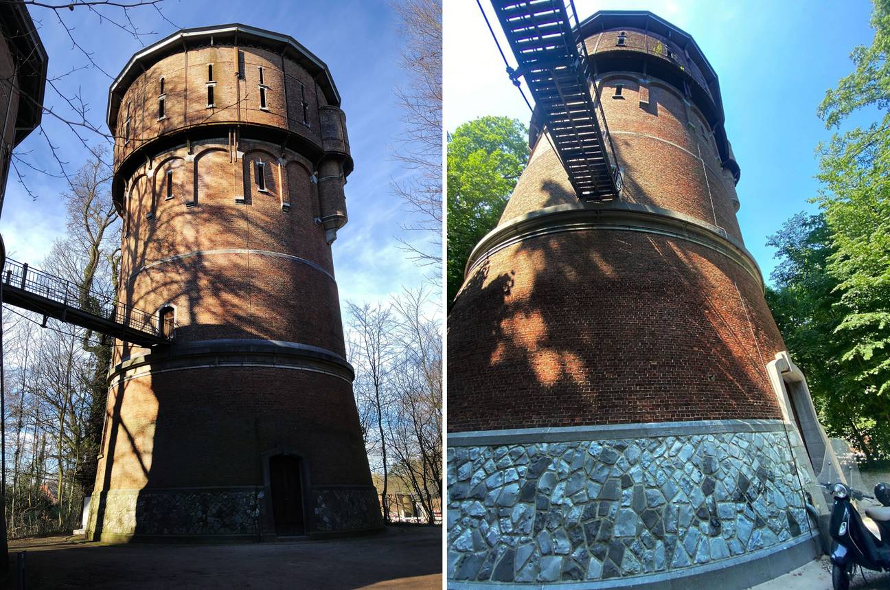 De grote watertoren, avenue de la Belle Alliance, Ter Kamerenbos