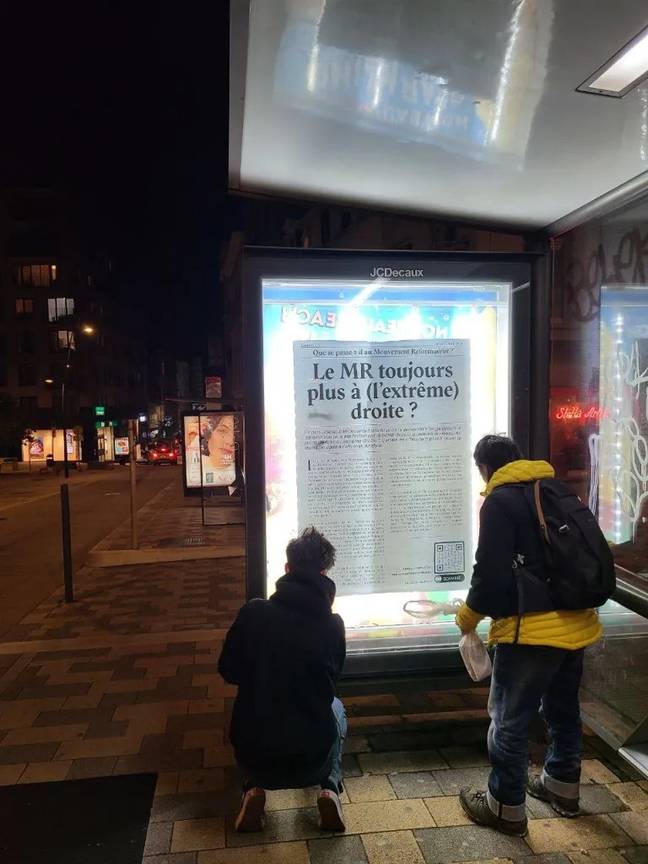 De posters van Vigilance Cordon Sanitaire.