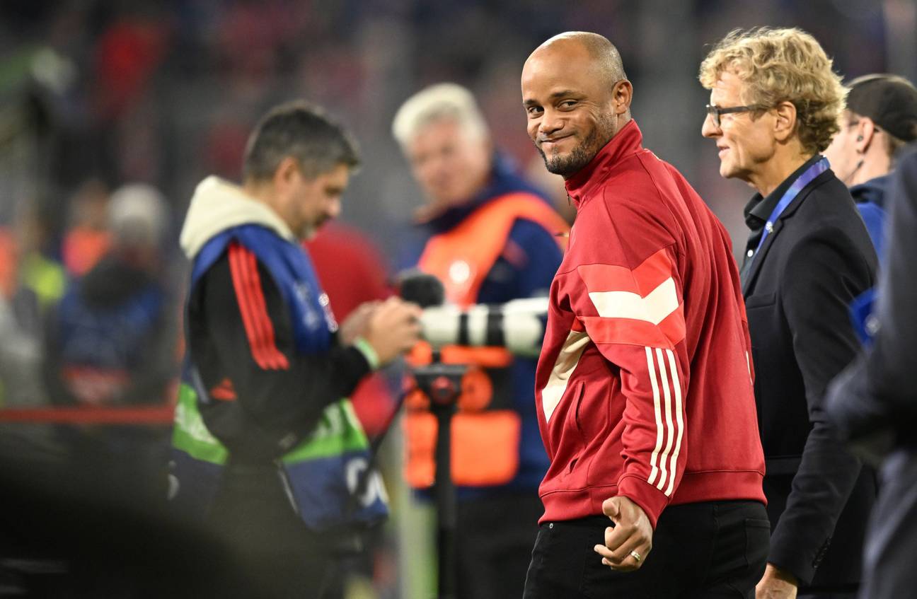 17 september 2024: trainer Vincent Kompany tijdens de Champions League wedstrijd van Bayern München tegen Dinamo Zagreb. Bayern won de wedstrijd overtuigend met 9-2