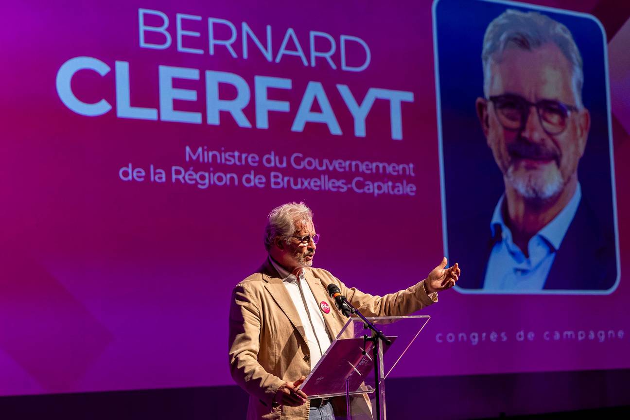 Bernard Clerfayt op het verkiezingscongres van Défi van 6 oktober 2024