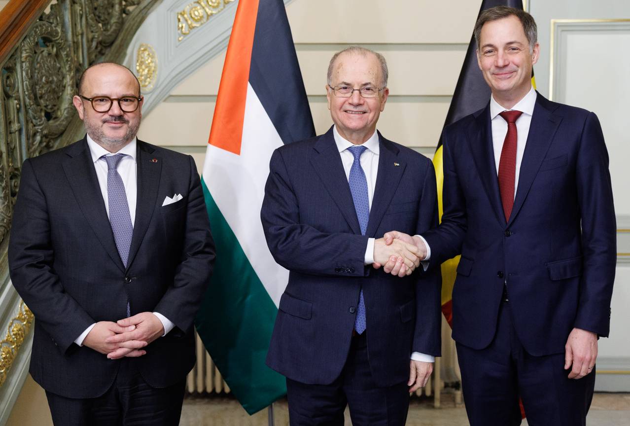 Meeting Mohammad Mustafa en Alexander De Croo