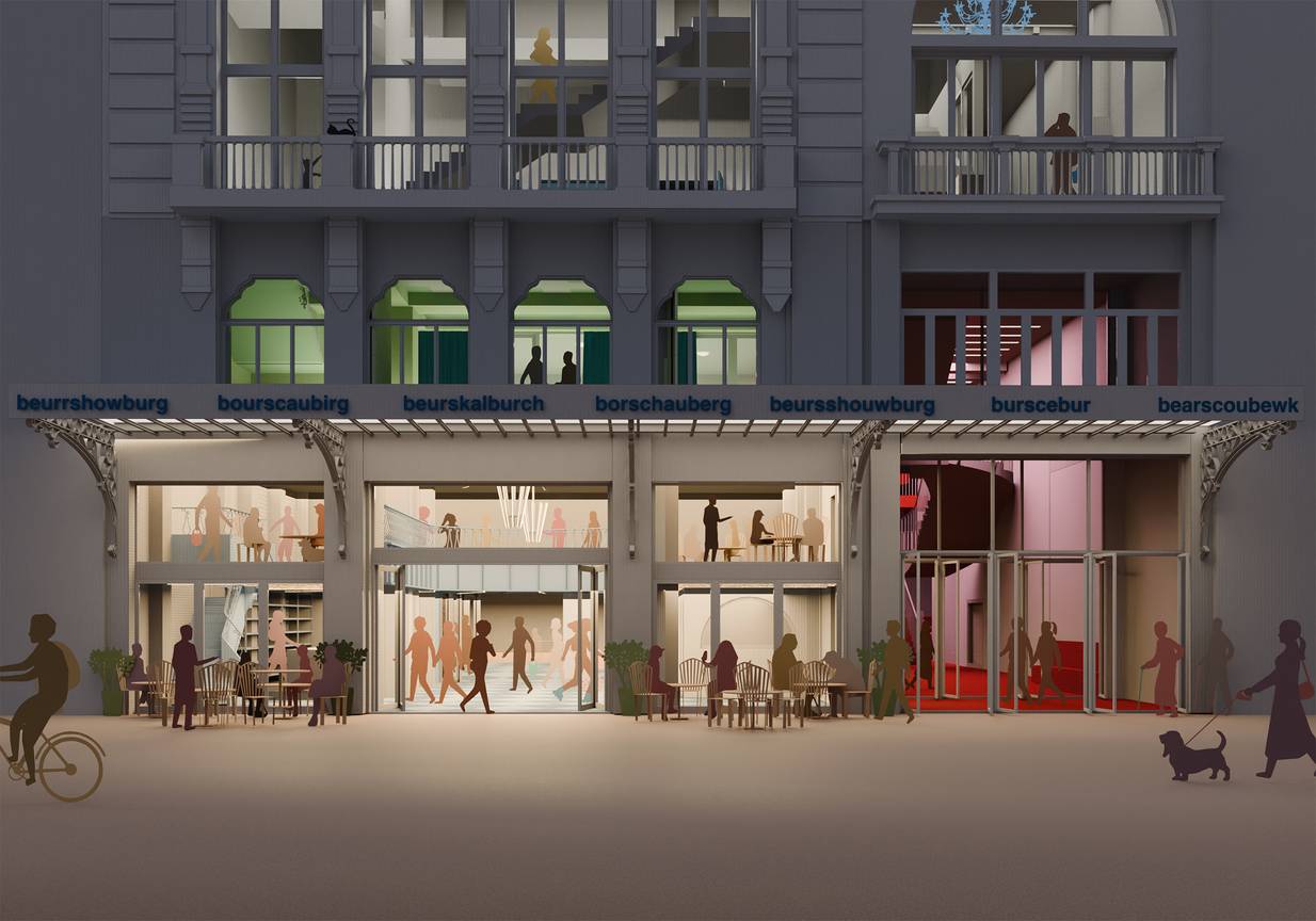 De plannen voor de vernieuwde Beursschouwburg