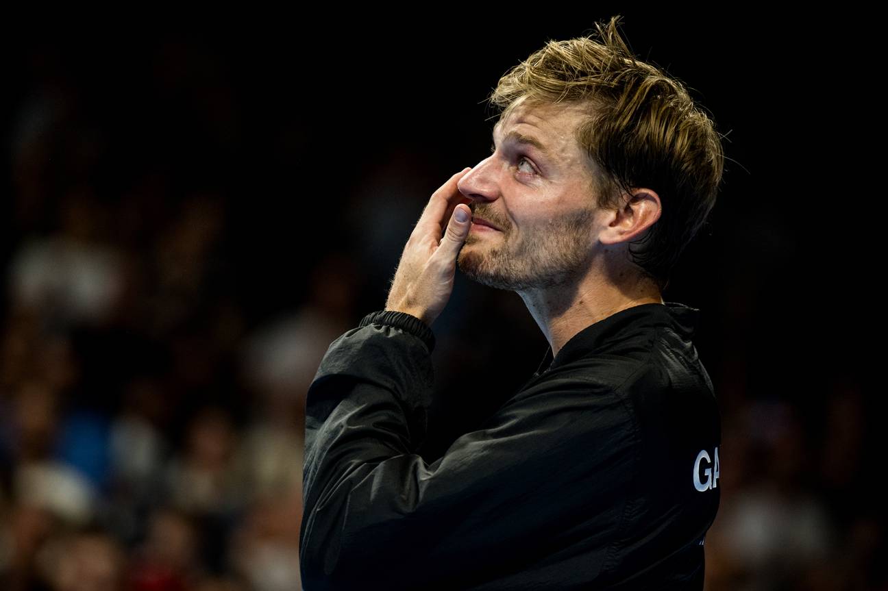 Tennisser David Goffin in tranen na allerlaatste wedstrijd | BRUZZ